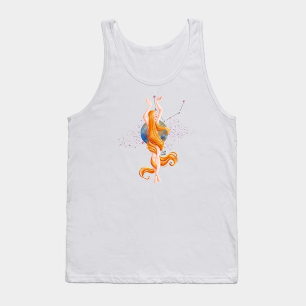 Virgo sign Tank Top by Lu Lapin